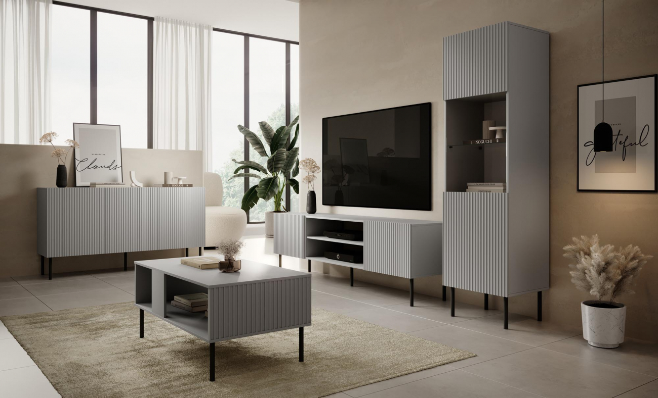 Skjenk 'Asensio' - Grå