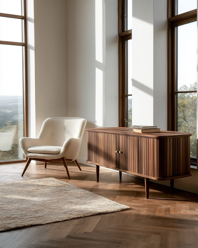 Sidebord 'Torekov' - Lys valnött