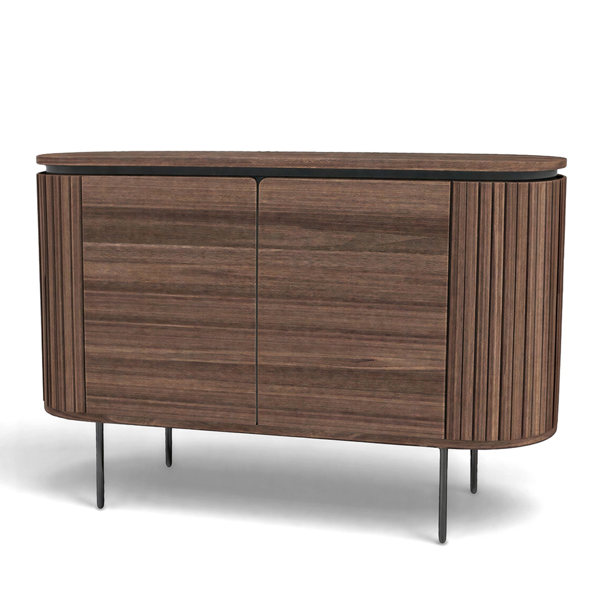 Sideboard 'Kärra' - Valnøtt/Sort