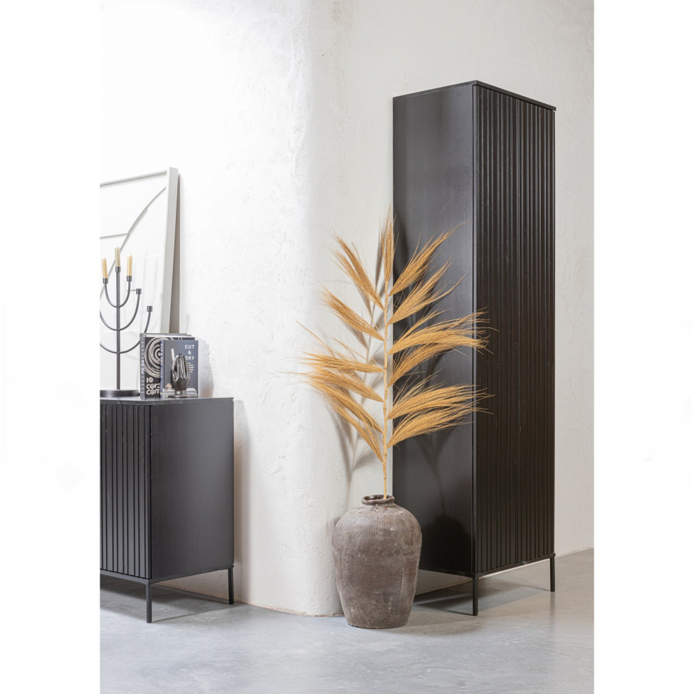 Sideboard 'New Gravure' 200 cm - Svart/Svart