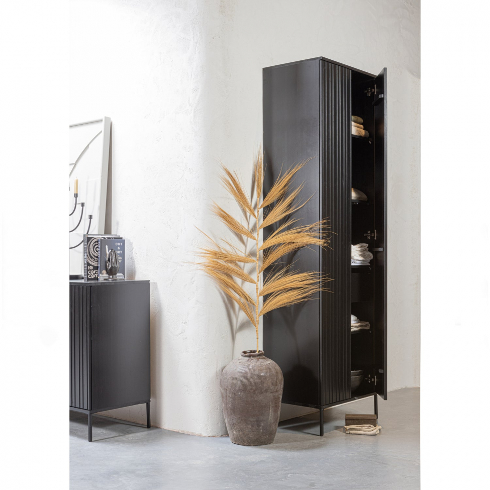 Sideboard 'New Gravure' 200 cm - Svart/Svart