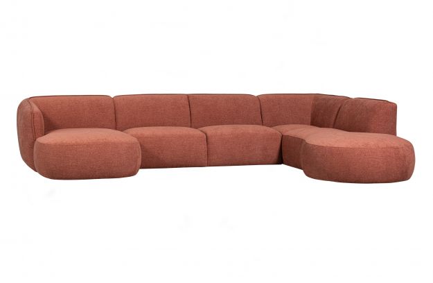 Sofa höyre 'Polly' - Rosa