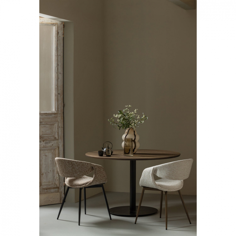 Spisestol 'Yossi' - Hvit/Kobber