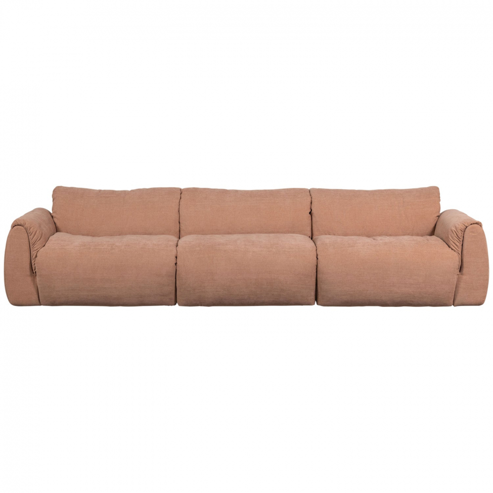 Sofa 'Baggy' 3-seter - Brun/Rosa