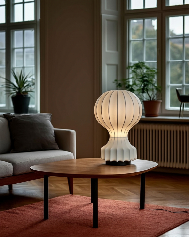 Lampe 'Senigallia' L - Hvit/Svart