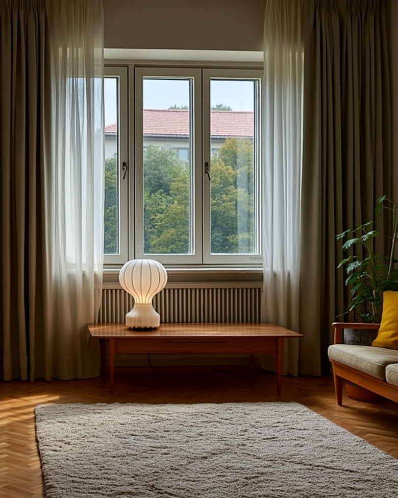 Lampe 'Senigallia' M - Hvit/Svart