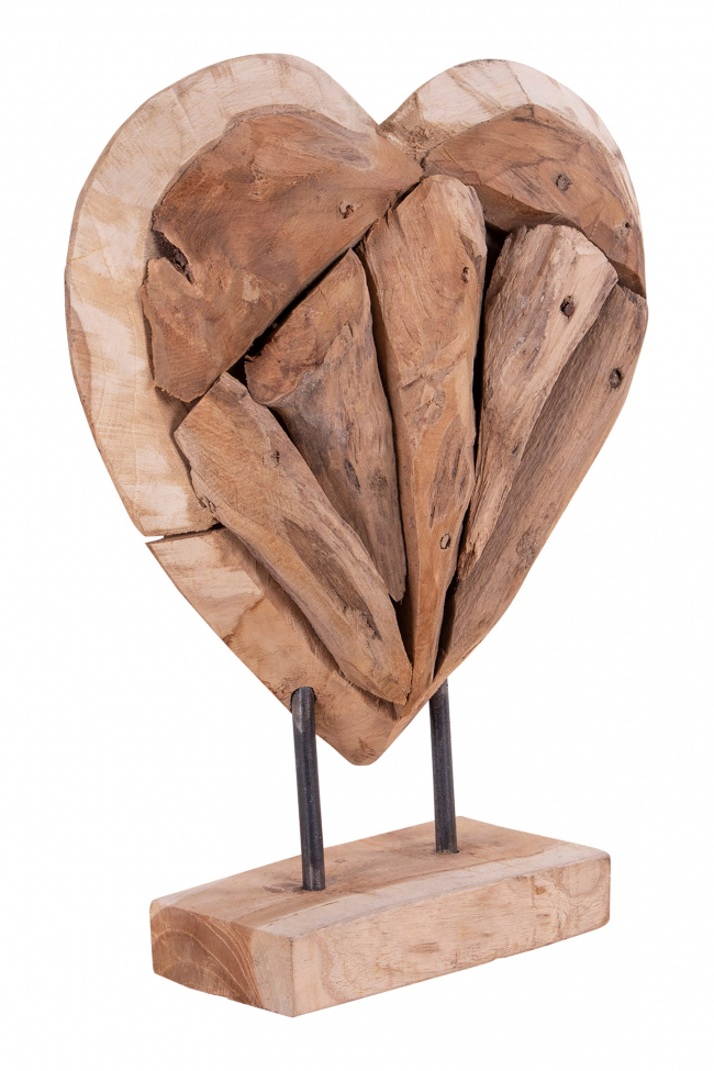 Skulptur 'Almada Heart' - Naturlig