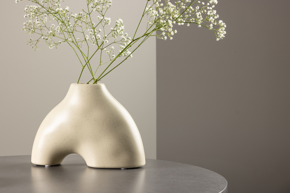 Vase 'Terni' - Lys beige