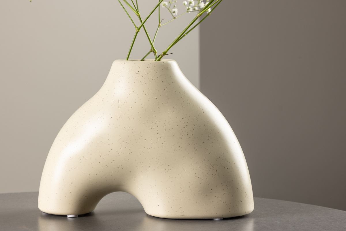 Vase 'Terni' - Lys beige