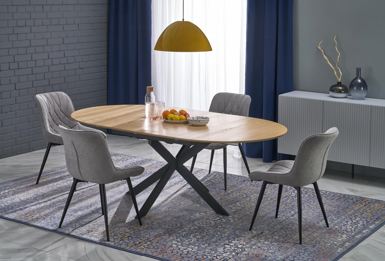 Spisebord 'Accord' 120-200cm - Natur