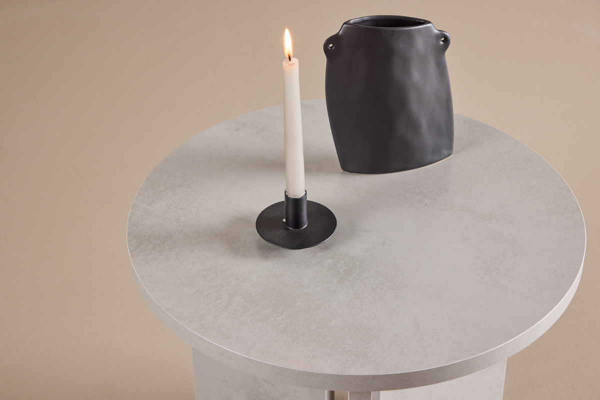 Sofabord 'Stjärnvik' Rundt 55cm - Grå