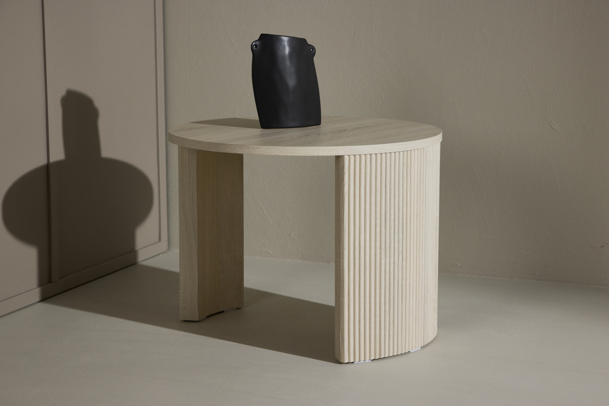 Salongbord 'Bristol' 60x45cm - Hvitpigmentert