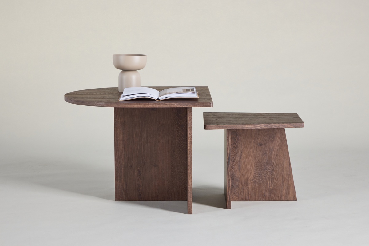 Salongbord 'Älvstrand' 2-sett - Mocka