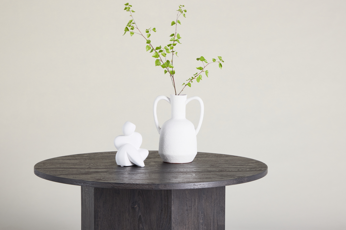 Salongbord 'Björkvik' Rundt 80cm - Svart