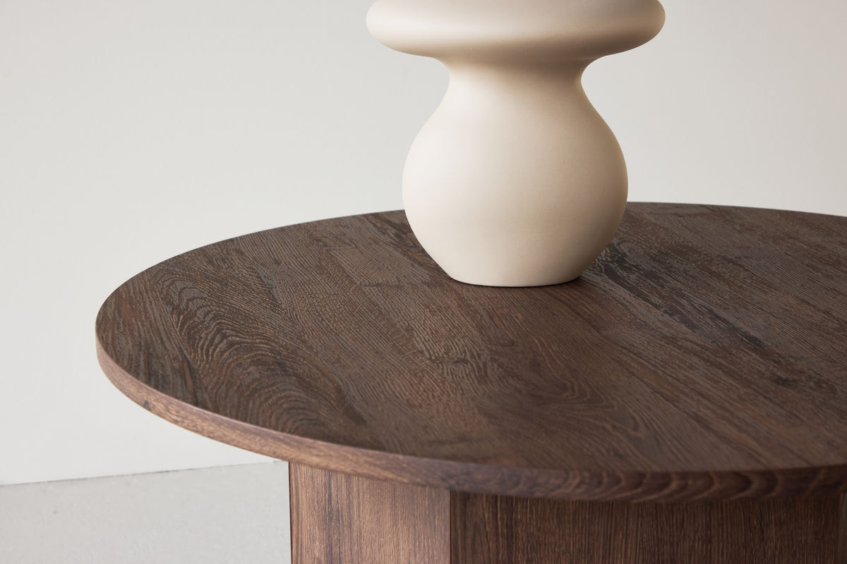 Sofabord 'Björkvik' Rundt 80cm - Mocka