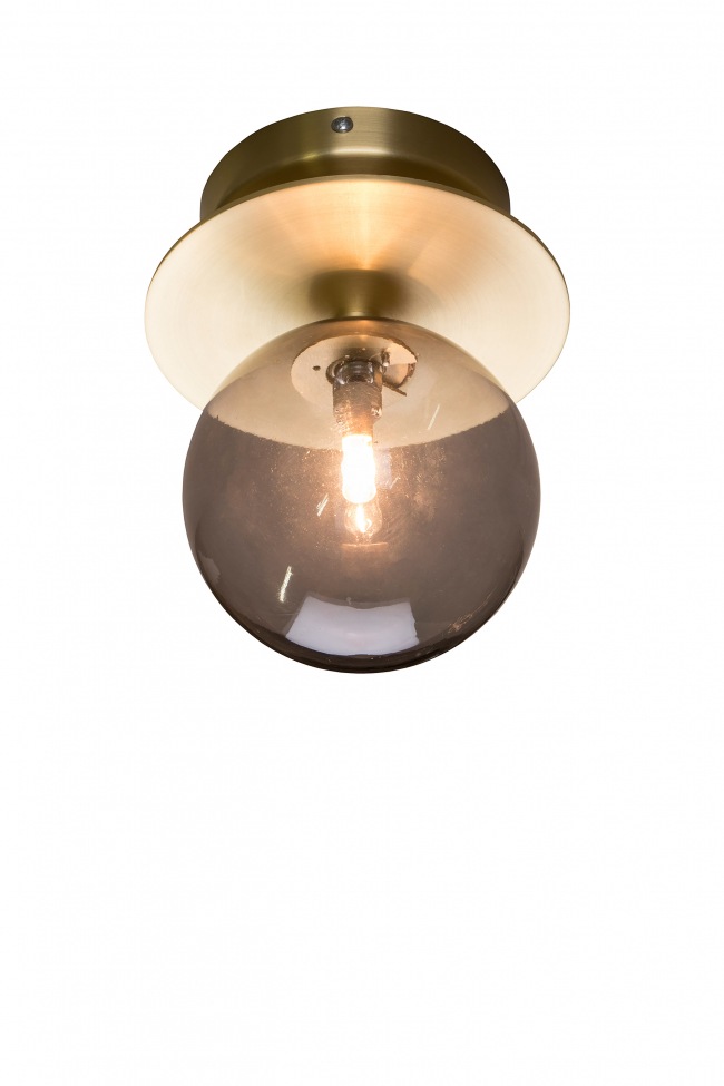 Vegglampe 'Art Deco' - Röykfarget