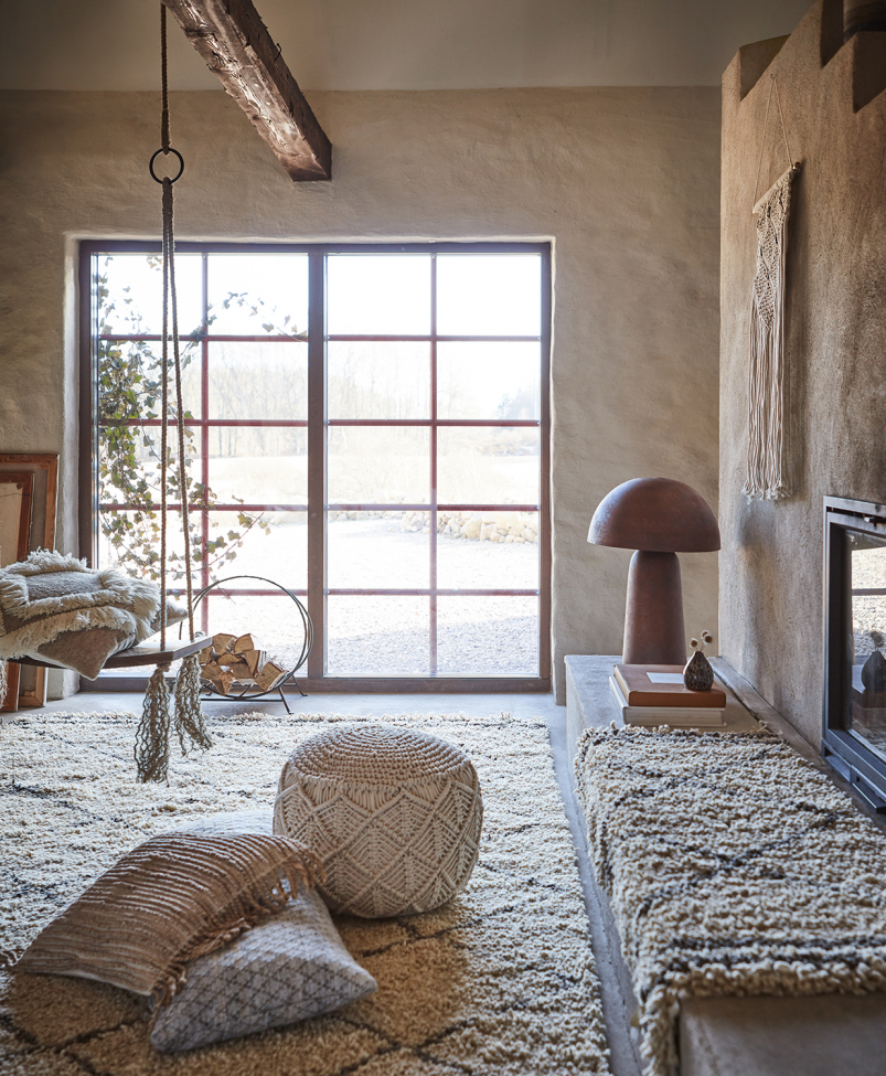 Bordlampe 'Fungi L' - Brun