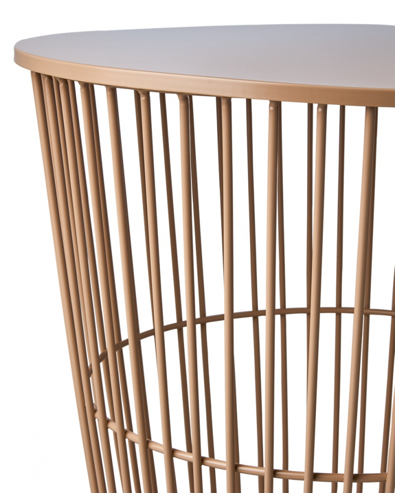 Salongbord/kurv 'Marstrand' rund 40cm - Fersken