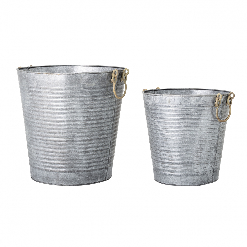 2-Pots potter 'Evar' - Metall/Messing