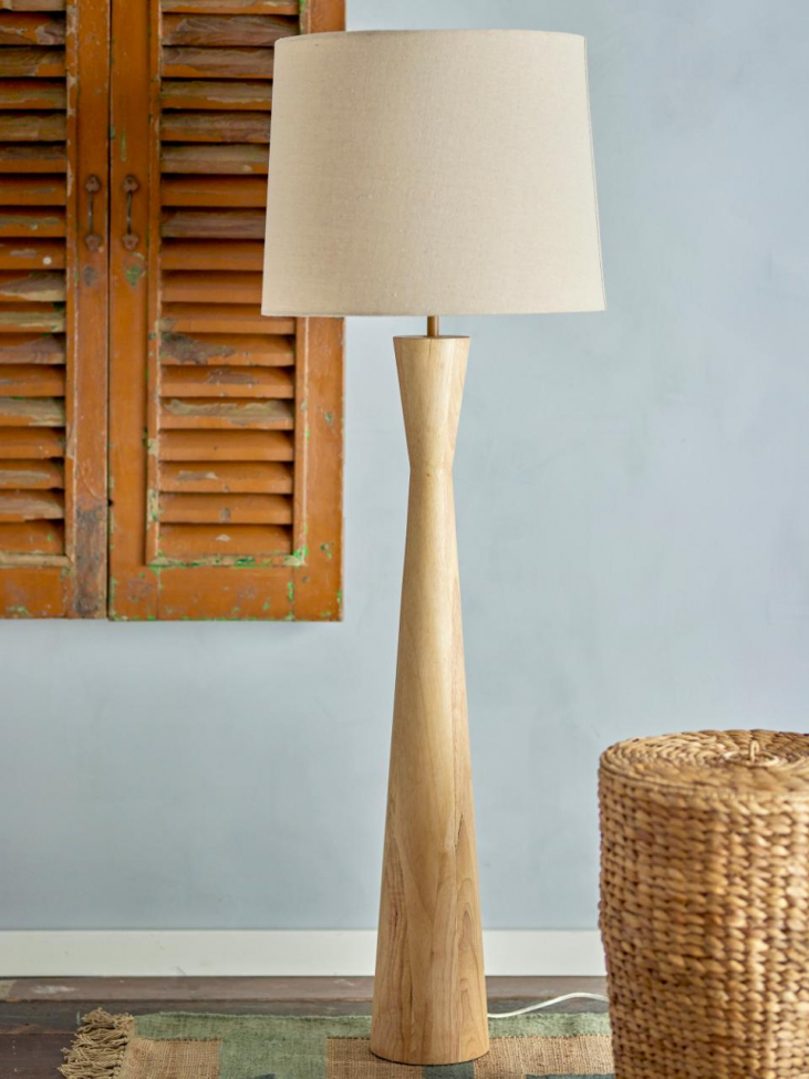 Gulvlampe 'Leonor' - Beige