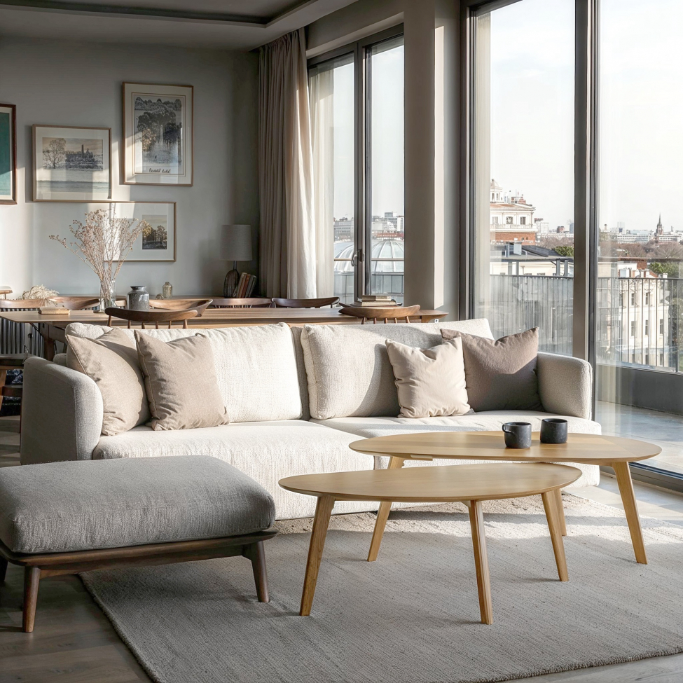 Salongbord 'Nagano' 2-sett - Eik