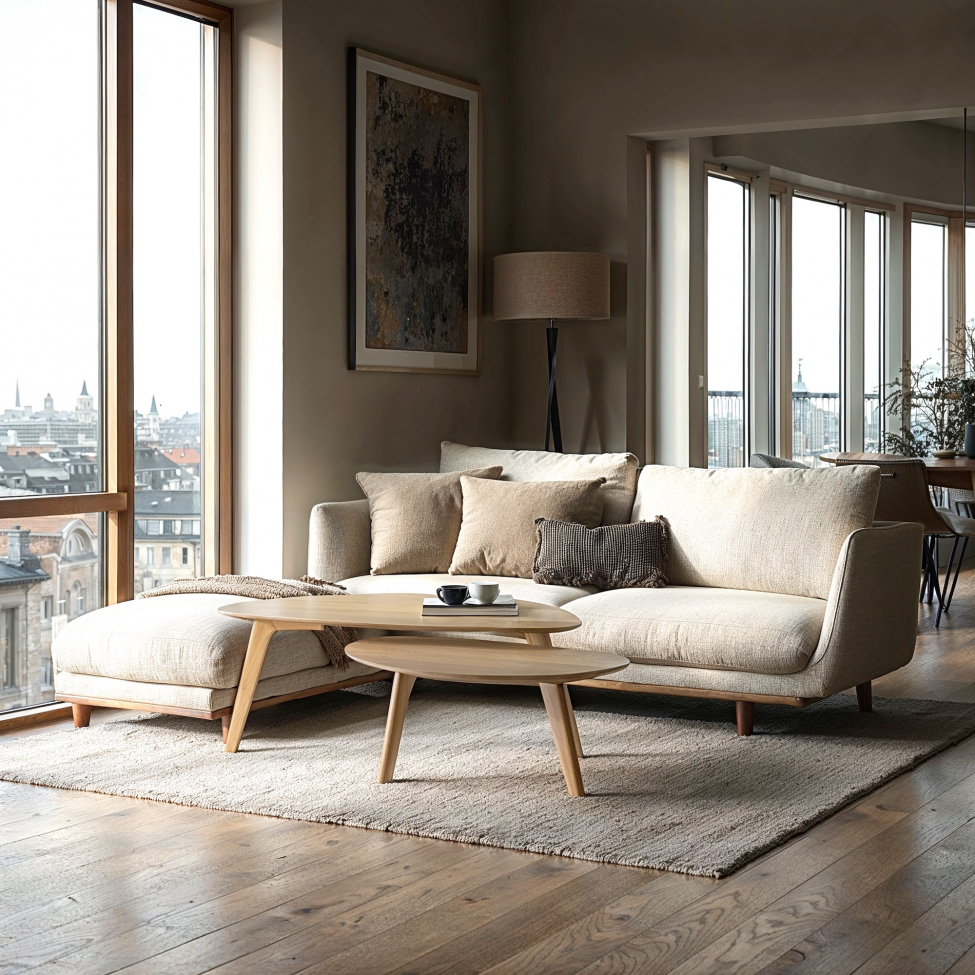 Salongbord 'Nagano' 2-sett - Eik