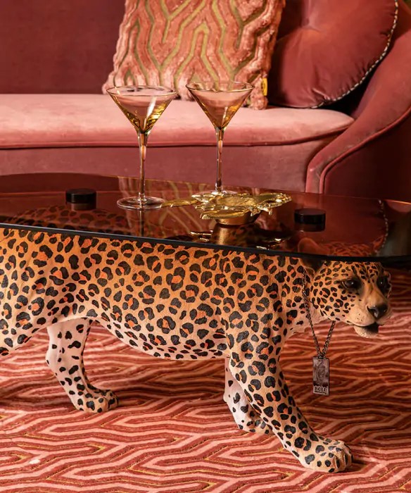Salongbord 'Dope as hell' - Leopard
