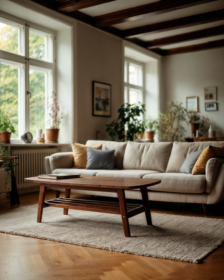 Salongbord 'Créme'- Walnut