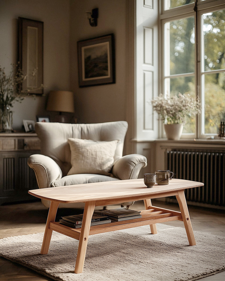 Salongbord 'Créme'- Naturlig