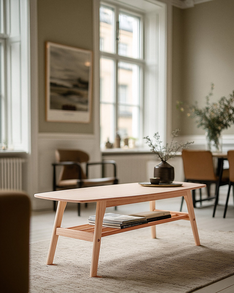 Salongbord 'Créme'- Naturlig