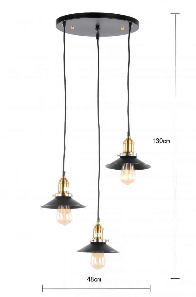 Taklampe 'Cluster' - Svart