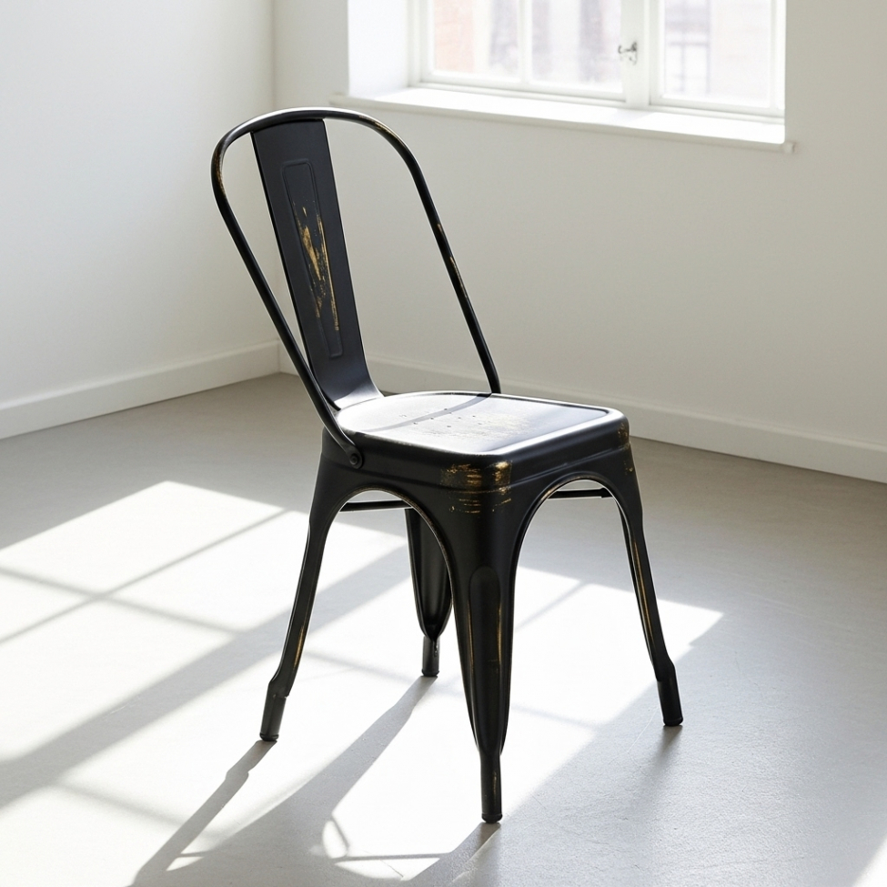 Stol 'Montmartre' - Vintage Svart / antikk