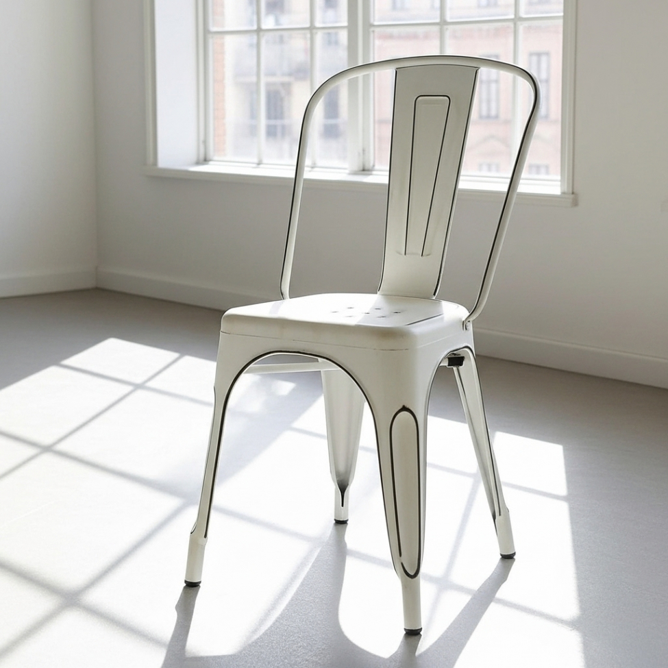 Stol 'Montmartre' - Vintage Hvit