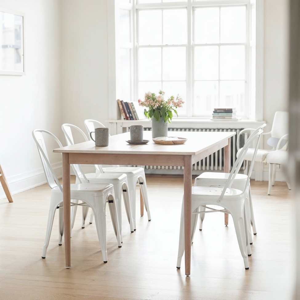 Stol 'Montmartre' - Hvitlakkert