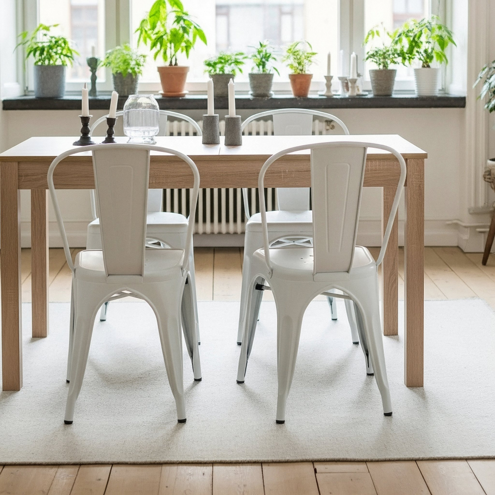 Stol 'Montmartre' - Hvitlakkert