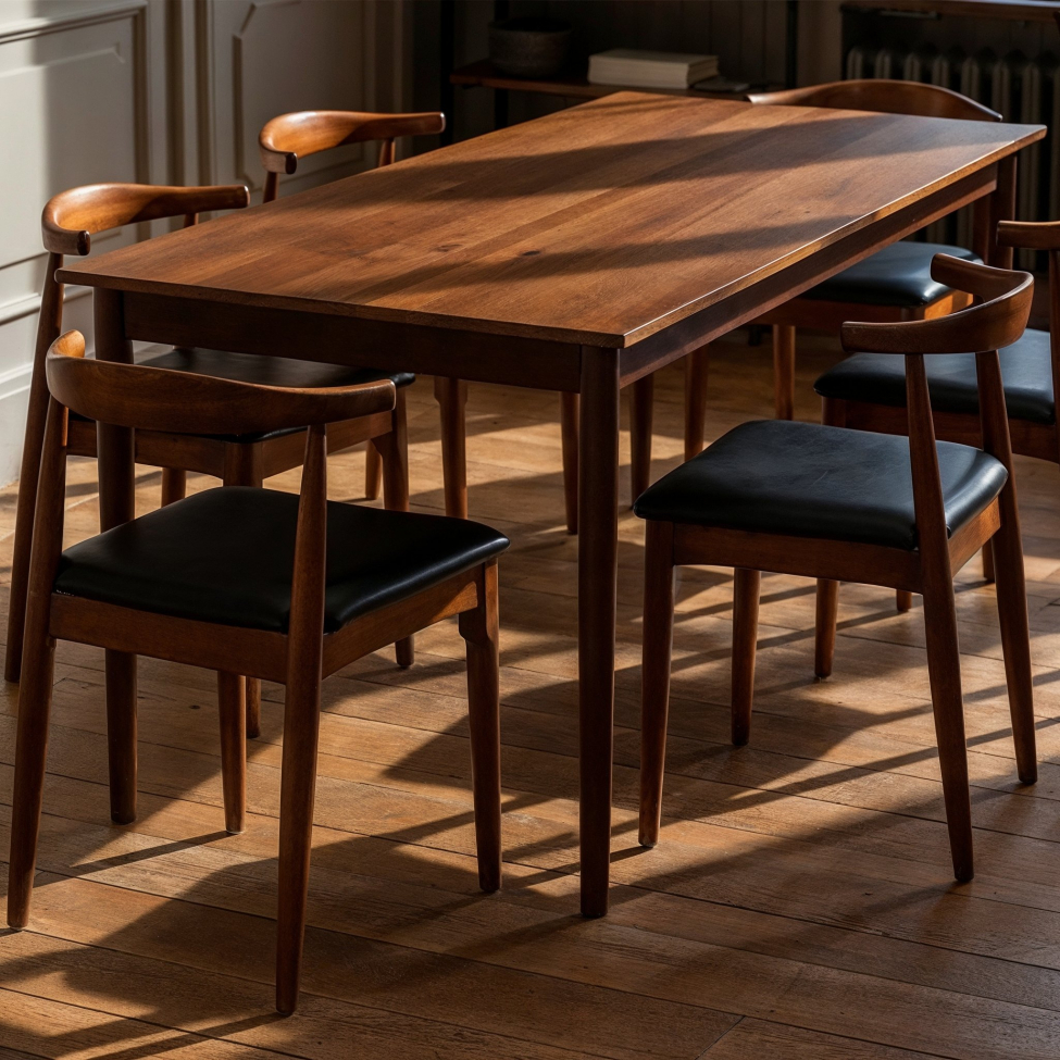 Spisebord 'Fager' 135cm - Valnøtt