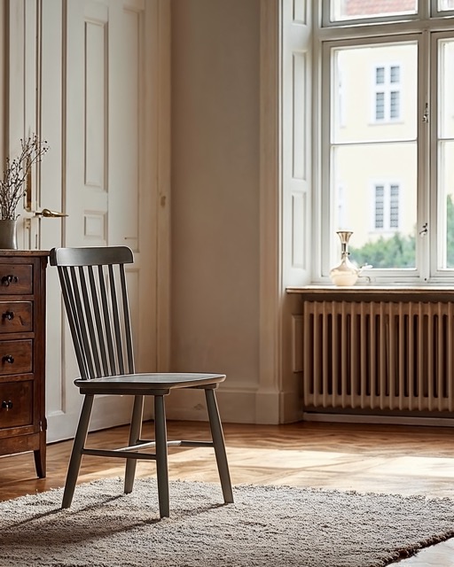 Stol 'Elsa' - Mørk grå/Sølvgrå