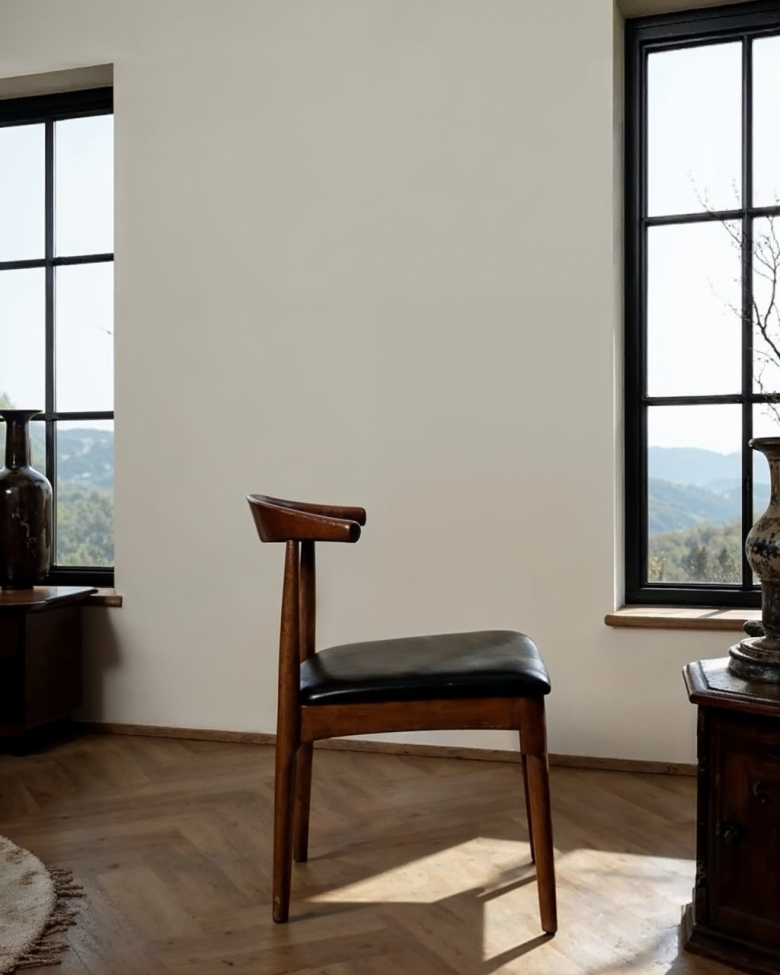 Stol 'Fager' - Valnött/Svart