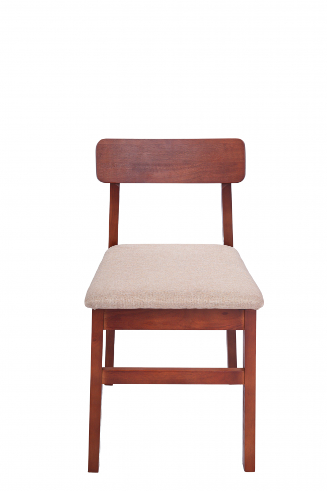 Stol 'Ålesund' - Valnøtt/Beige