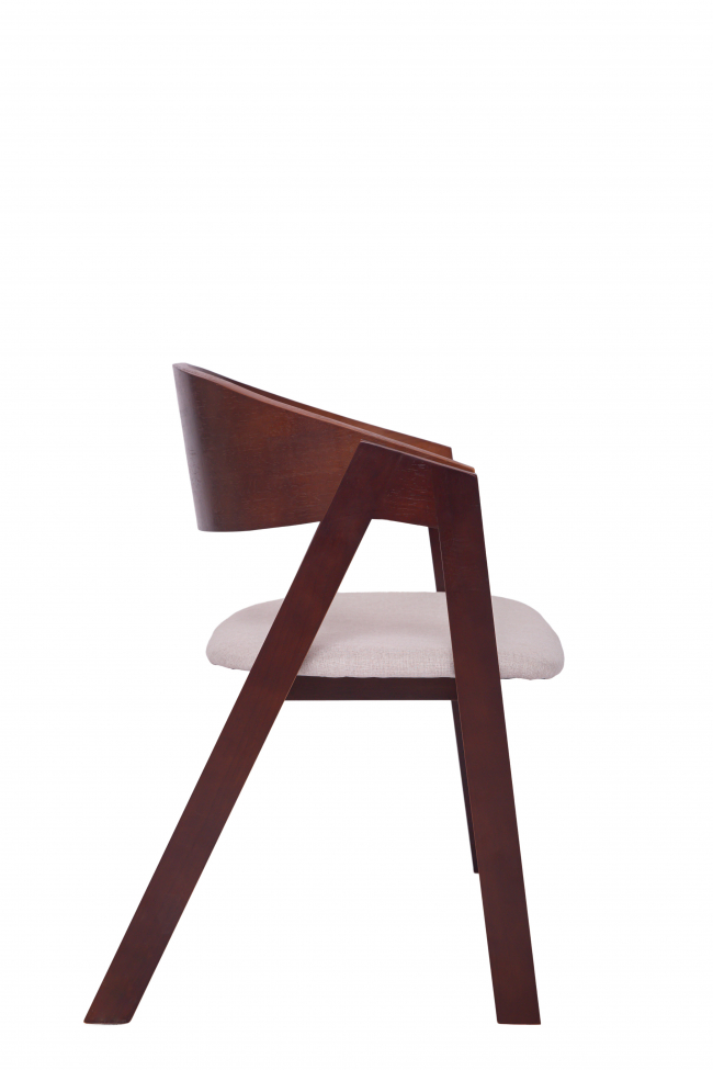 Stol 'Voss' - Valnøtt/Grå