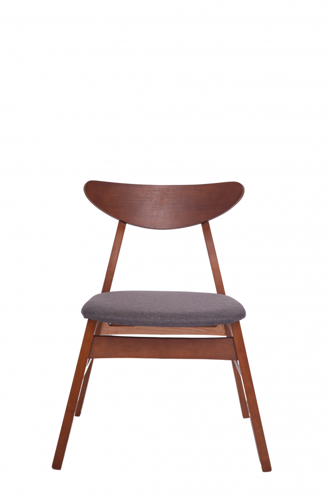 Stol 'Asta' - Valnøtt/Dark grå