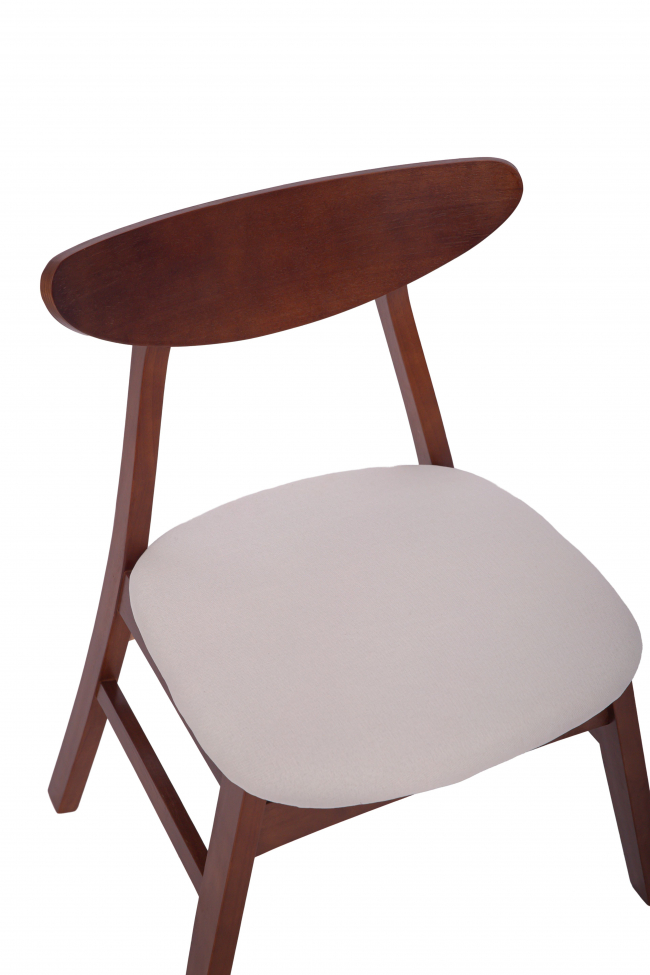 Stol 'Asta' - Valnøtt/Hvit
