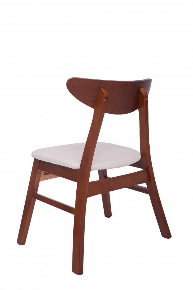 Stol 'Asta' - Valnøtt/Hvit