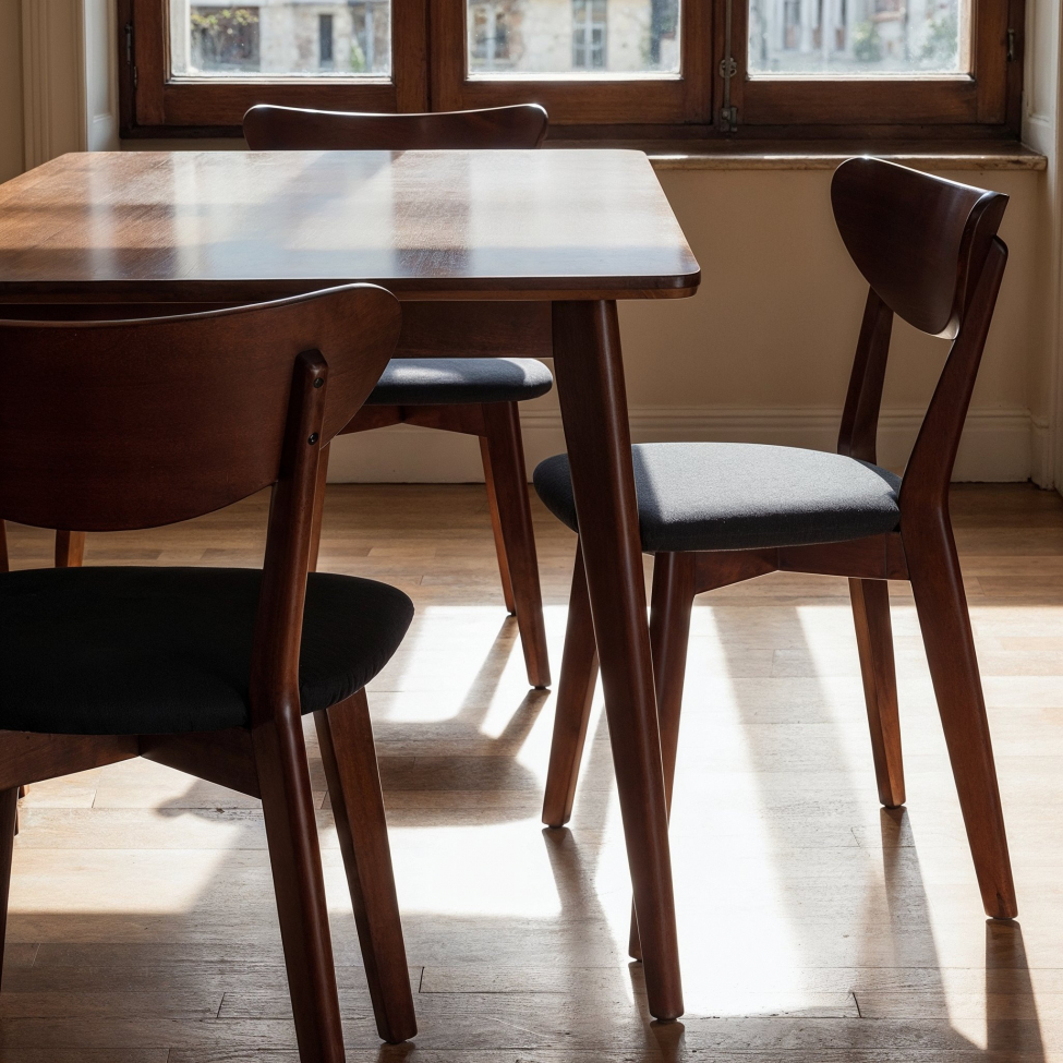 Stol 'Sirdal' - Valnøtt/Mørkegrå