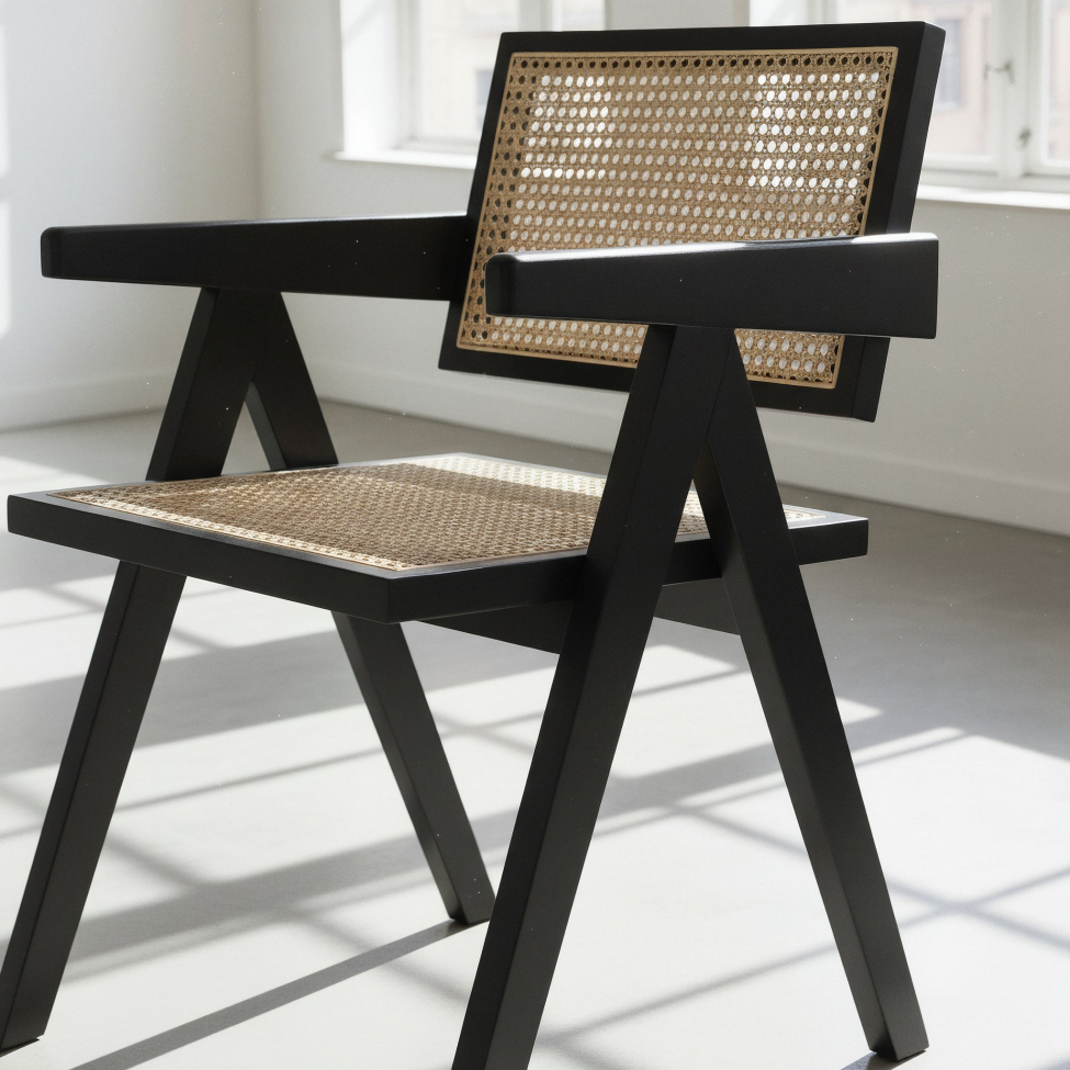 Lenestol 'Rotting' - Svart