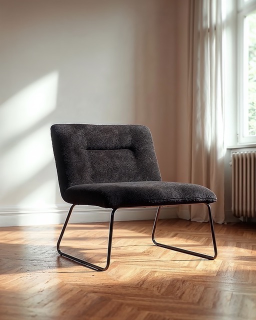 Lenestol 'Chelsea' - Svart/Teddy