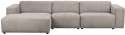 4-seters sofa \'Willard\' Sjeselong V - Beige