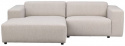 3-seters sofa \'Willard\' Sjeselong V - Lys beige