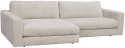 3-seters sofa \'Duncan\' Sjeselong V - Lys grå