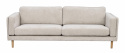 3-seters sofa \'Braden\' - Lys beige/eik